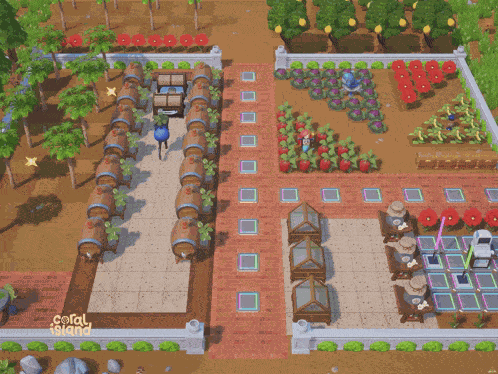 Coral Island Stairway Games GIF