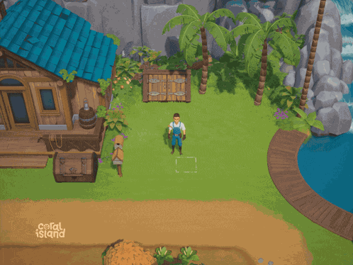 Coral Island Stairway Games GIF