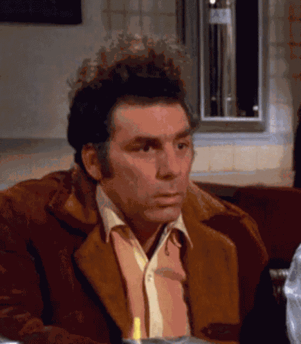 Cosmo Kramer Uncomfortable GIF