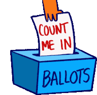 Count Me In Every Vote Counts Sticker