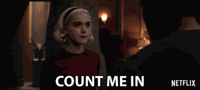 Count Me In Kiernan Shipka GIF