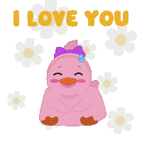 Couple Cute Duck Sticker