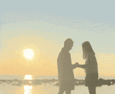 Couple Sunset GIF
