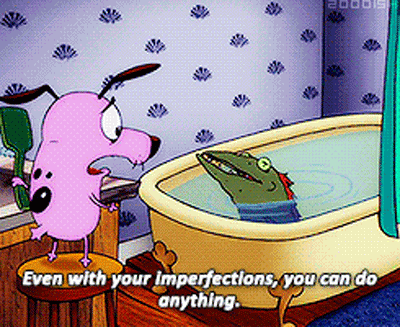 Courage The Cowardly Dog Motivational GIF