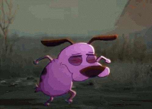 Courage The Cowardly Dog Yell GIF