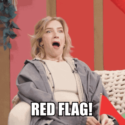 Courtney Red Flag GIF