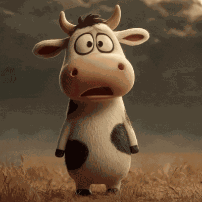 Cow Hi GIF