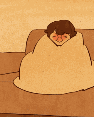 Cozy Hug Blanket Cuddle GIF