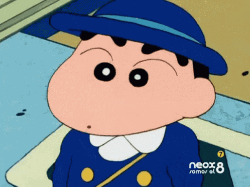 Crayon Shin Chan Head Shake GIF