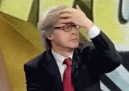 Cretino Scemo Idiota Stupido Vittorio Sgarbi Capra Non Ho Parole Smh Hairflip GIF