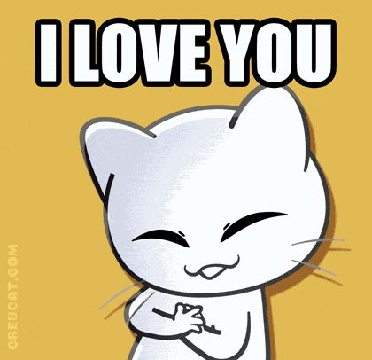 Creucat I Love You GIF