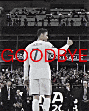 Cristiano Ronaldo Goodbye GIF