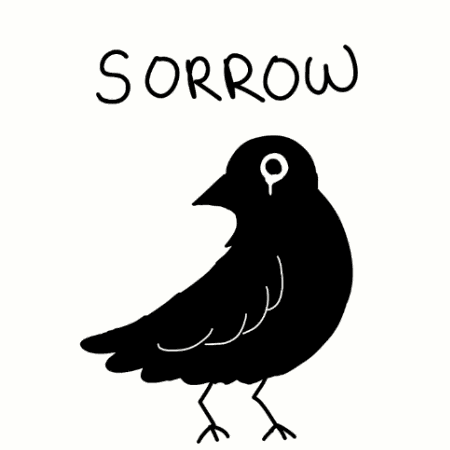 Crow Sad GIF