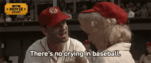 Crying Baseball GIF