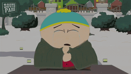Crying Cartman GIF