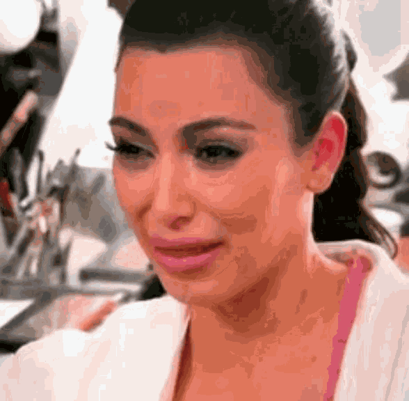 Crying Kim Kardashian GIF