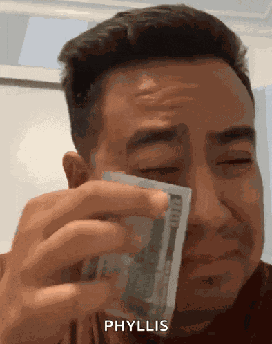 Crying Man Money GIF