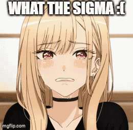 Crying Marin GIF