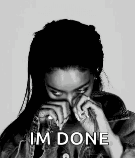 Crying Rihanna GIF