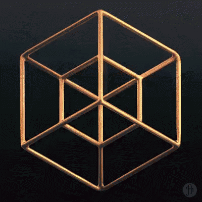 Cubo En 4d GIF