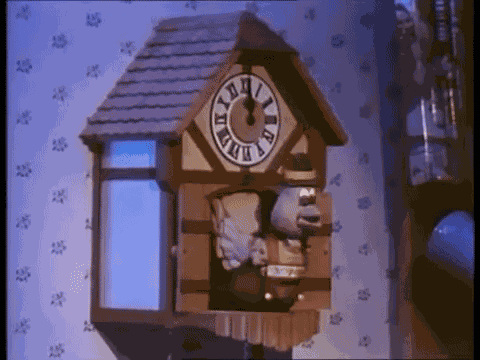 Cuckoo Clock Midnight GIF