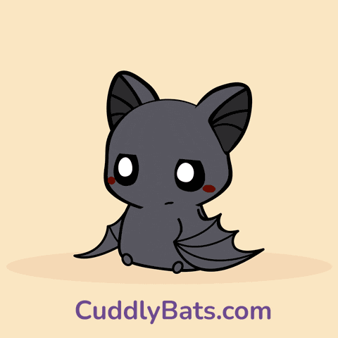 Cuddly Bats Grumpy GIF