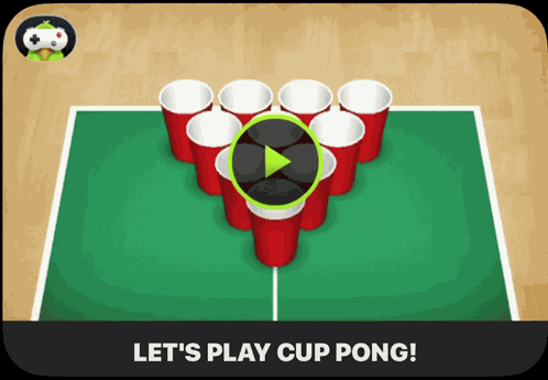 Cup Pong Game Pigeon GIF