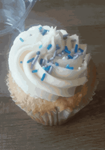 Cupcake Vanilla Funfetti Cupcake GIF