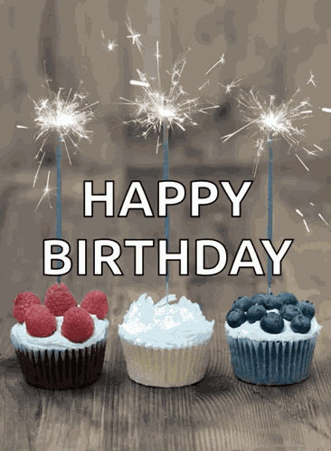 Cupcakes Birthday GIF