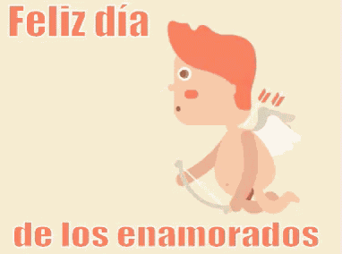 Cupido Te Desea Un Feliz Día De Los Enamorados GIF