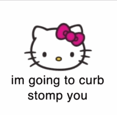 Curb Stomp Hello Kitty Meme