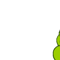 Curious Om Nom Sticker