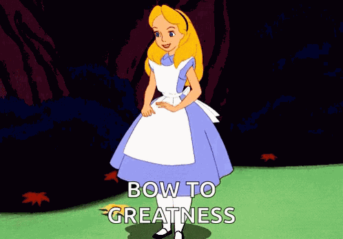 Curtsy Alice GIF
