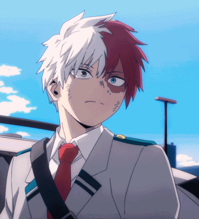 Cute Anime Boy Shoto Todoroki GIF