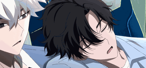 Cute Anime Boy Tired GIF