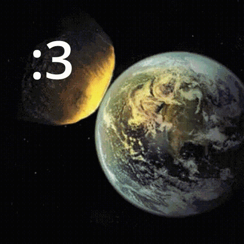 Cute Asteroid GIF
