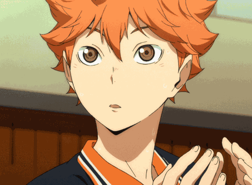 Cute Boy Hinata Shoyo GIF