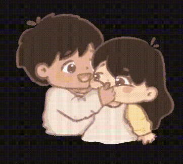 Cute Cheeck Holding GIF