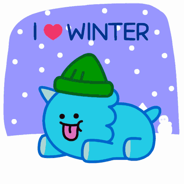 Cute Dinosaur Dino Winter GIF