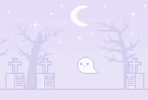 Cute Ghost Gif Wallpaper GIF