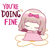 Cute Girl Sticker