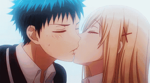 Cute Kiss GIF