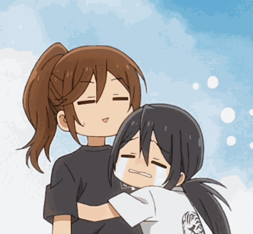 Cute Lumiscend Anime Hug Crying GIF
