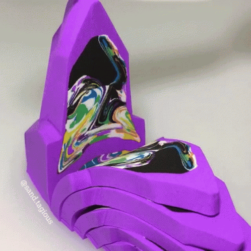Cutting Kinetic Sand Sand Tagious GIF