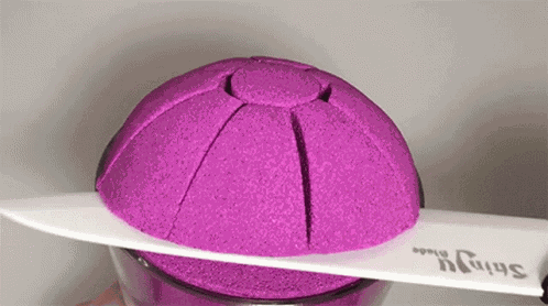 Cutting Kinetic Sand Sand Tagious GIF