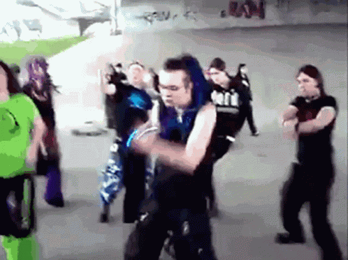 Cybergoth Dance Party GIF