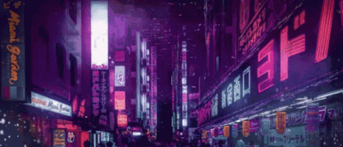 Cyberpunk Neon Tokyo GIF