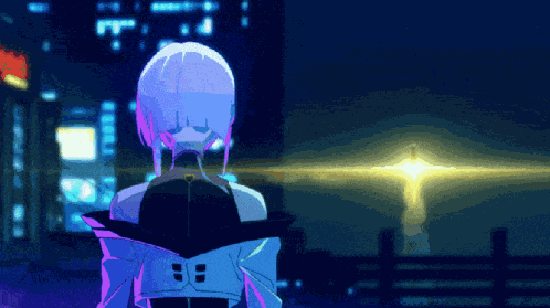 Cyberpunk Rocket GIF