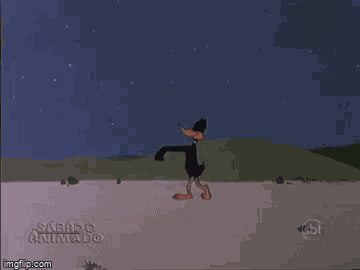 Daffy Duck Sleepwalk GIF