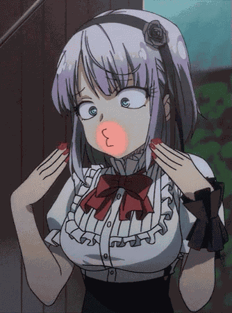 Dagashi Kashi Hand Fan GIF